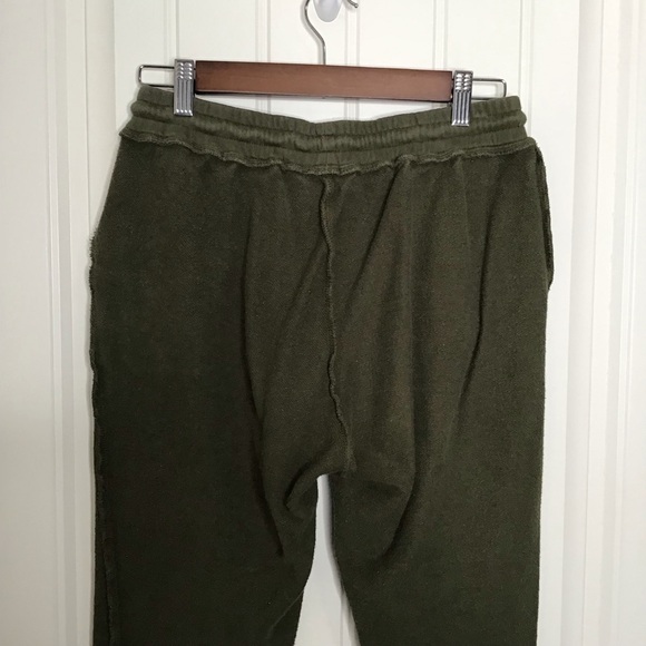 Danielle Guizio Inside Out Jogger in Army Green. - Picture 7 of 13
